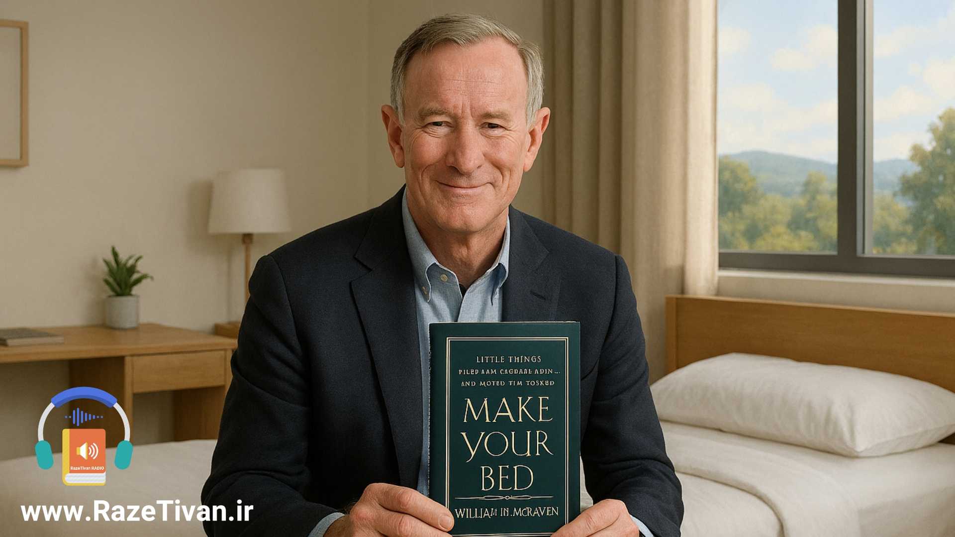 خلاصه کتاب تخت خوابت را مرتب کن ویلیام مک ریون+پادکست  راز تیوان علی عباسی
